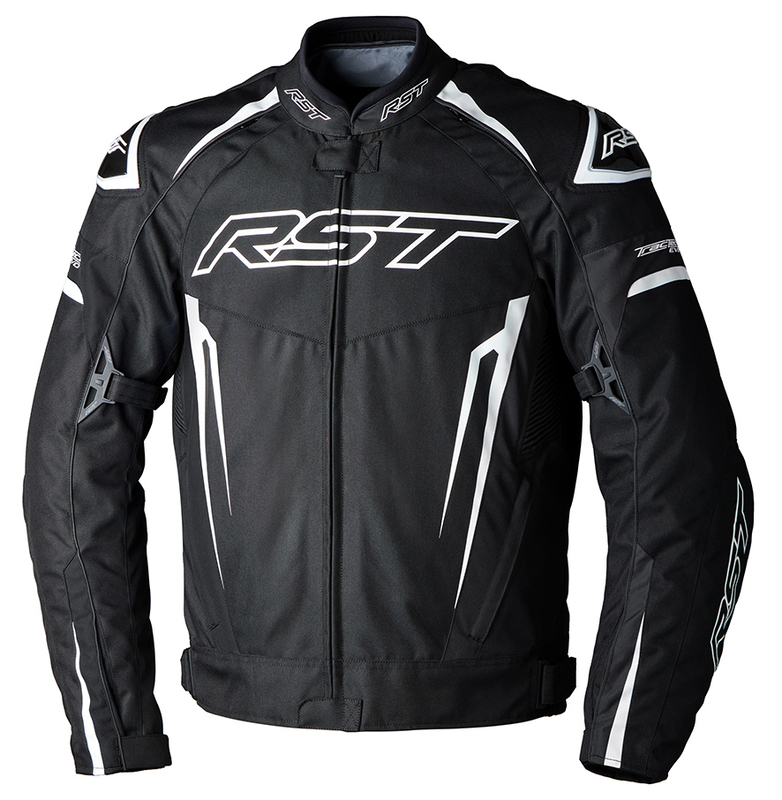 Chaqueta Textil Rst Tractech Evo 5 Ce Hombre - Negro / Blanco / Negro