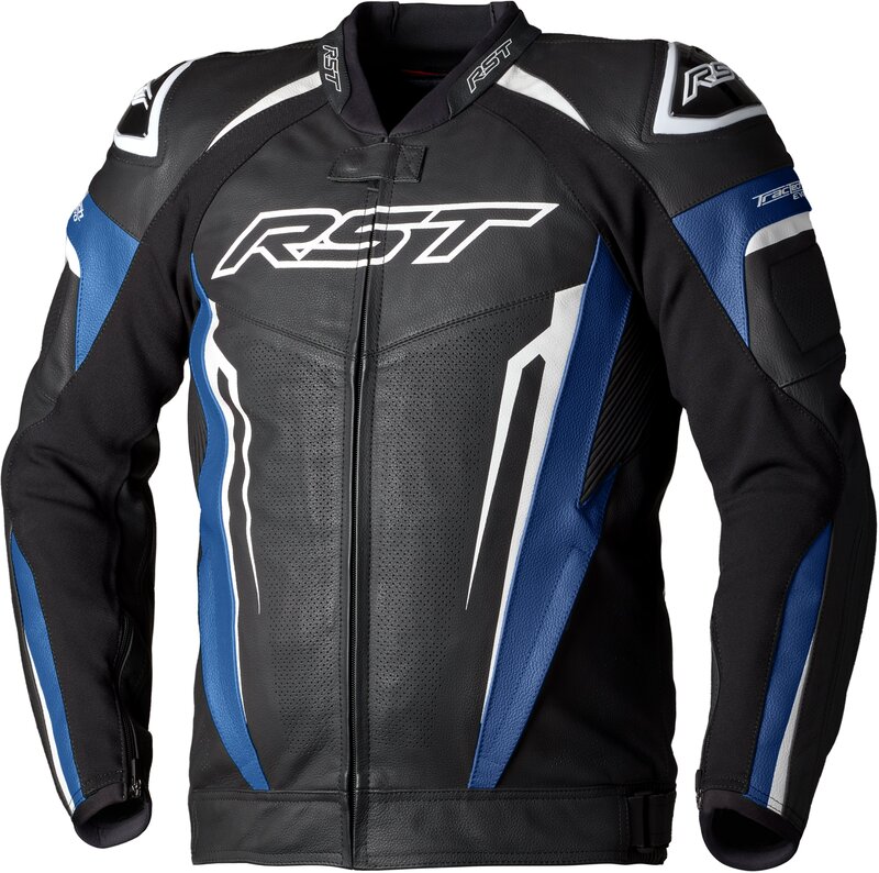 Chaqueta De Cuero Rst Tractech Evo 5 Ce Hombre - Azul / Negro / Blanco