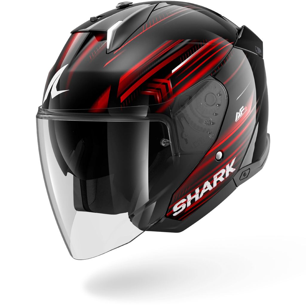 Casco Jet Shark Skwal I3 Jet Claro-Blur KRW