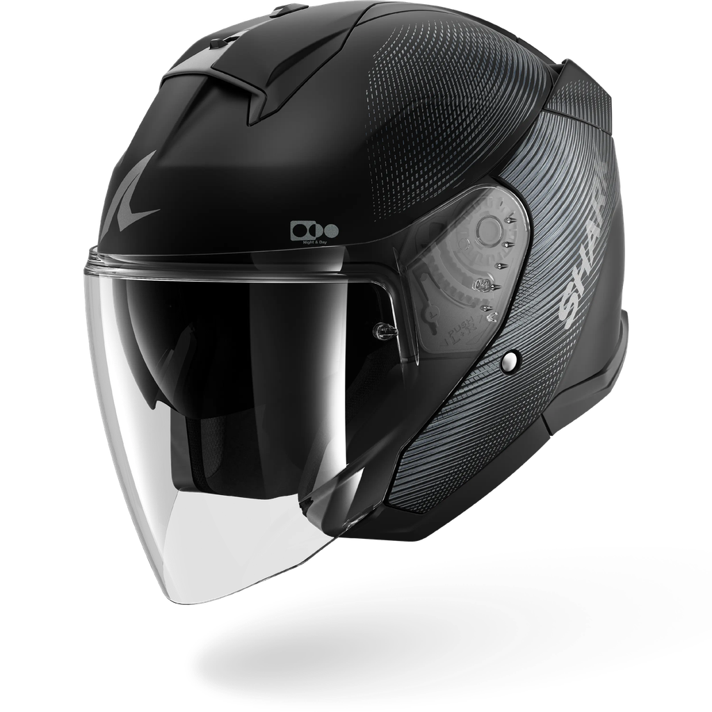 Casco Jet Shark Skwal Jet Sp Lyne Mat KAA
