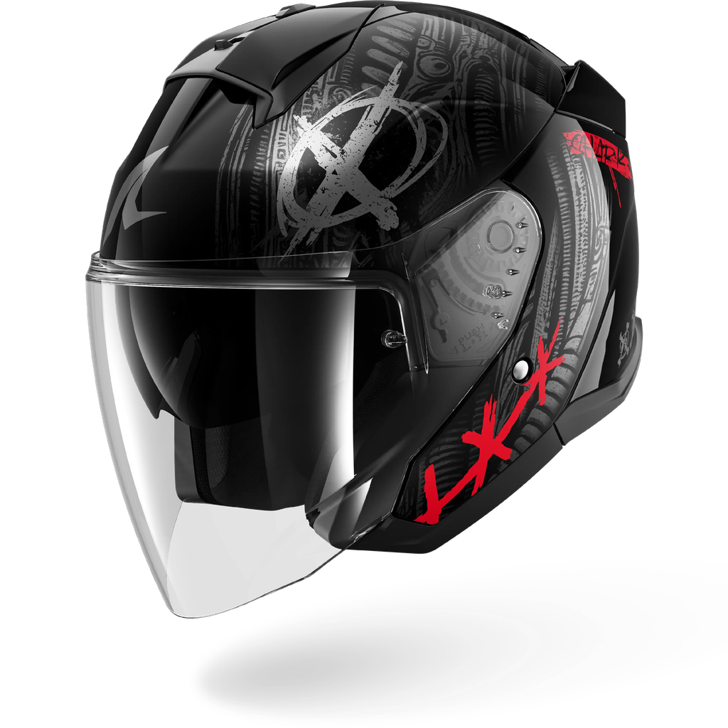 Casco Jet Shark Skwal Jet Shiever KAR
