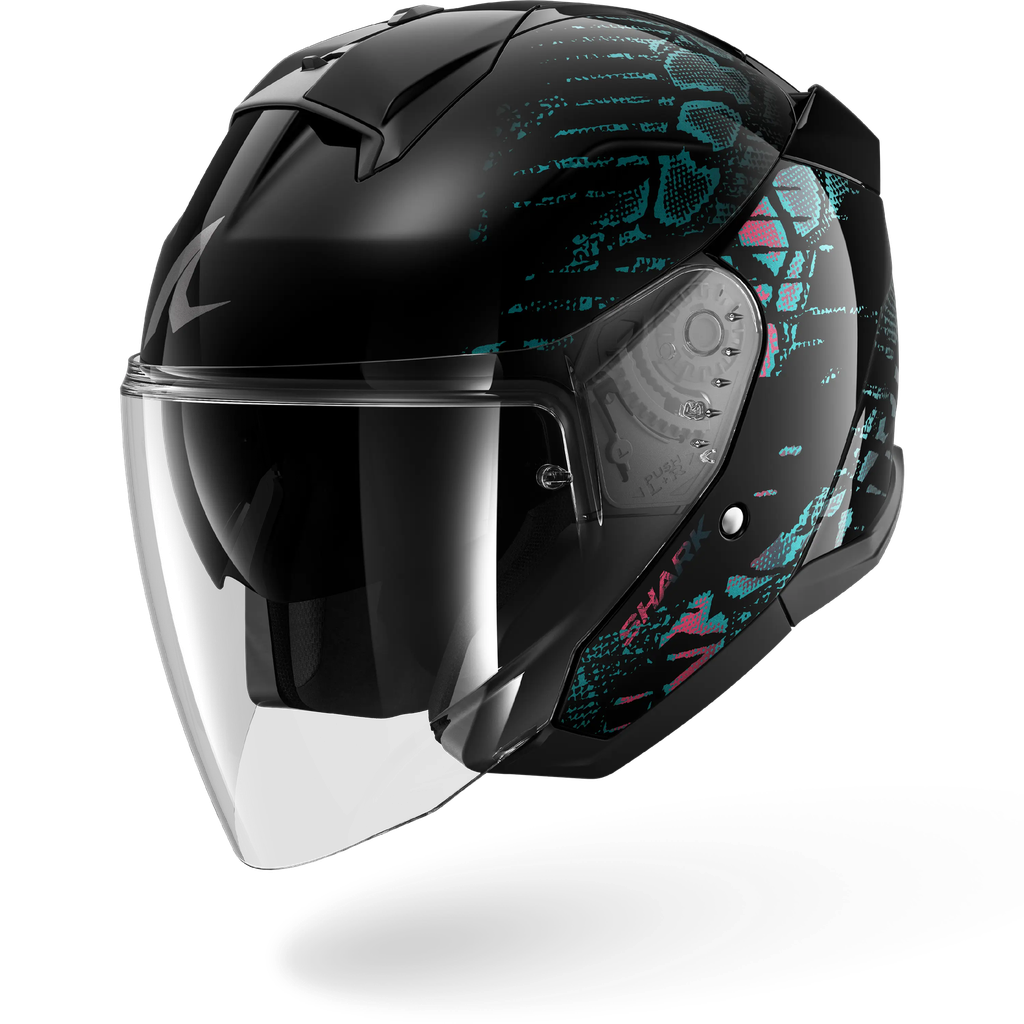Casco Jet Shark Skwal Jet Reptaia KVX