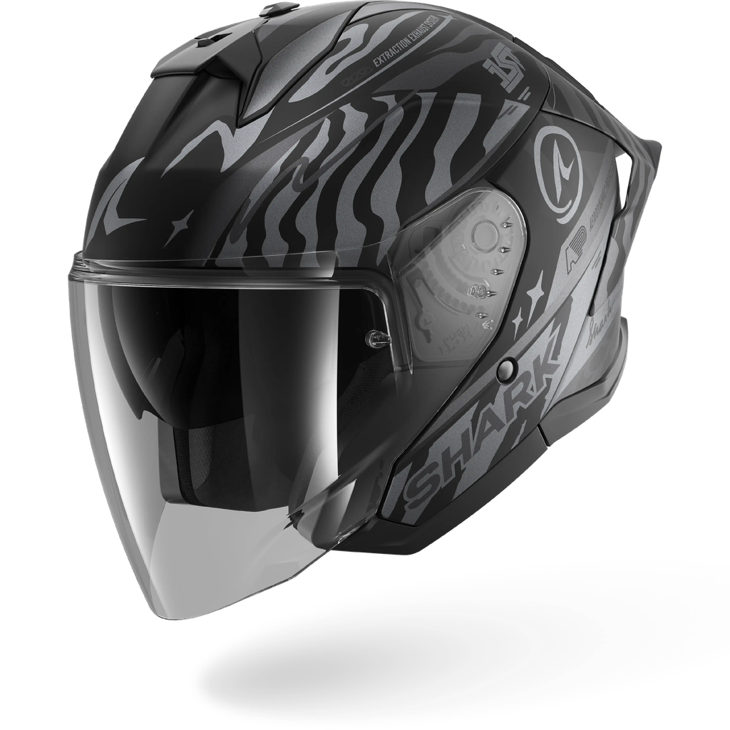 Casco Jet Shark Skwal Jet Cup Speed-Fancy Mat KAS