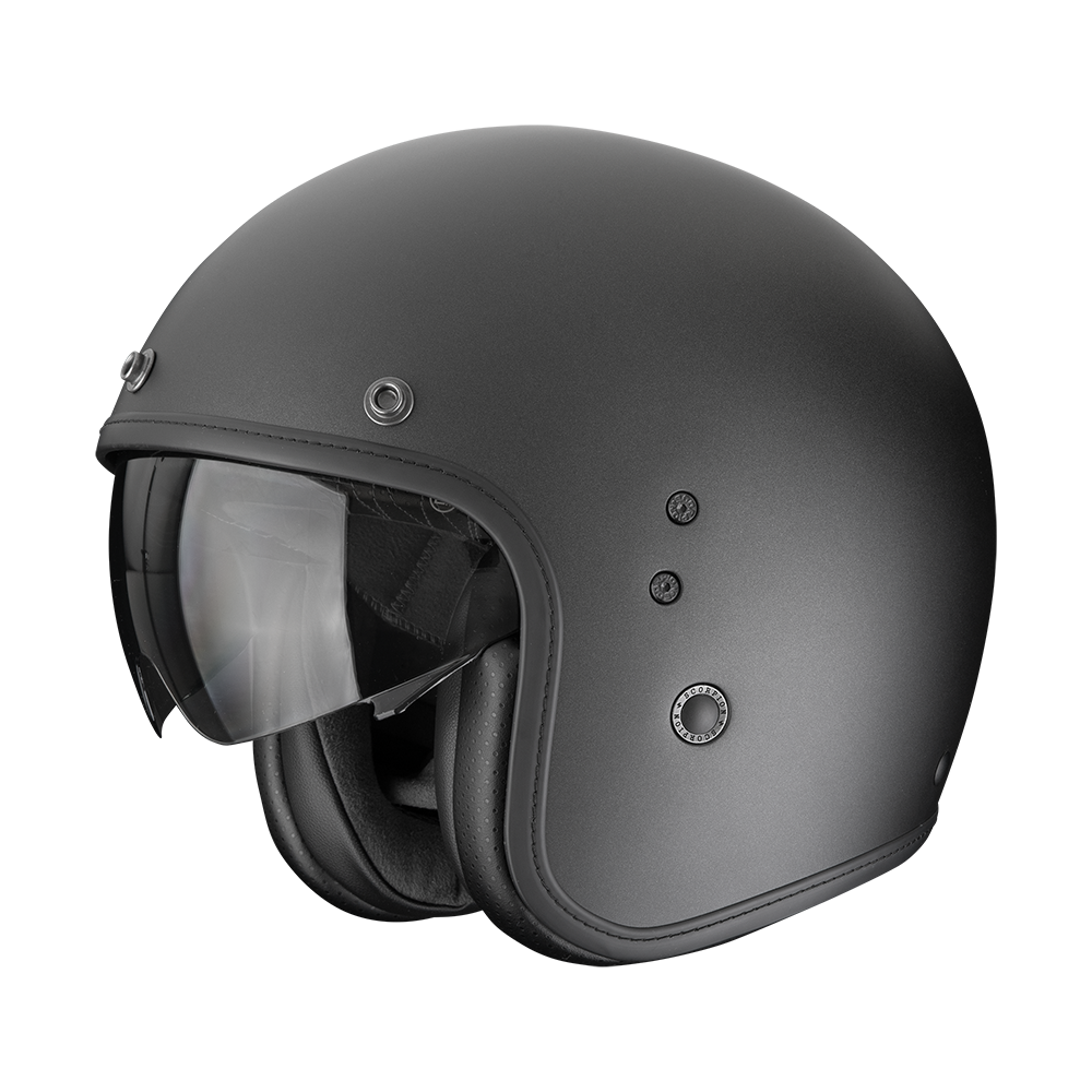 Casco Scorpion Belfast Evo Liso Mate Perla Negro