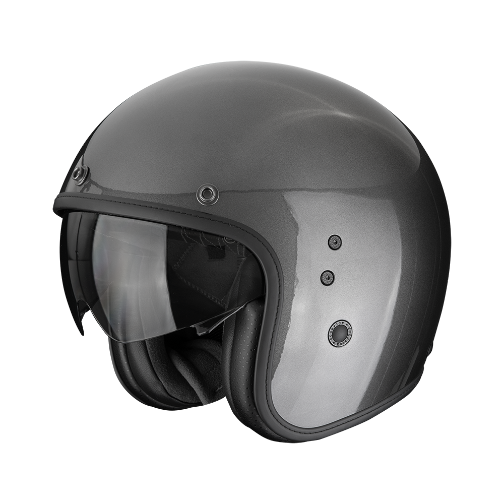 [78-100-337-02] Casco Scorpion Belfast Evo Liso Gris Metálico (XS)