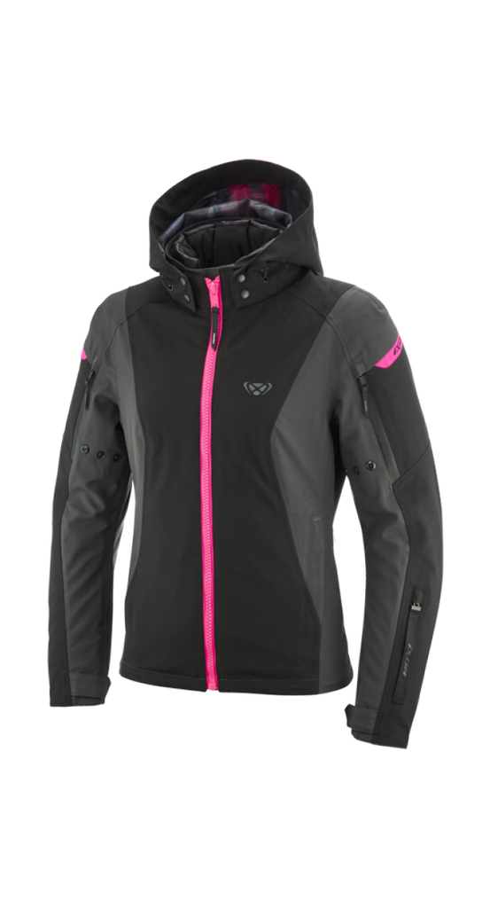 [100102064 4028 XS] Chaqueta Ixon Burning Mujer Antracita/Negro/Rosa (XS)