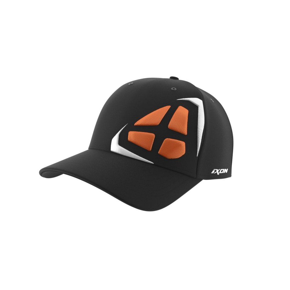 [401104067 1025 U] Gorra Ixon Mate Negro/Blanco/Naranja