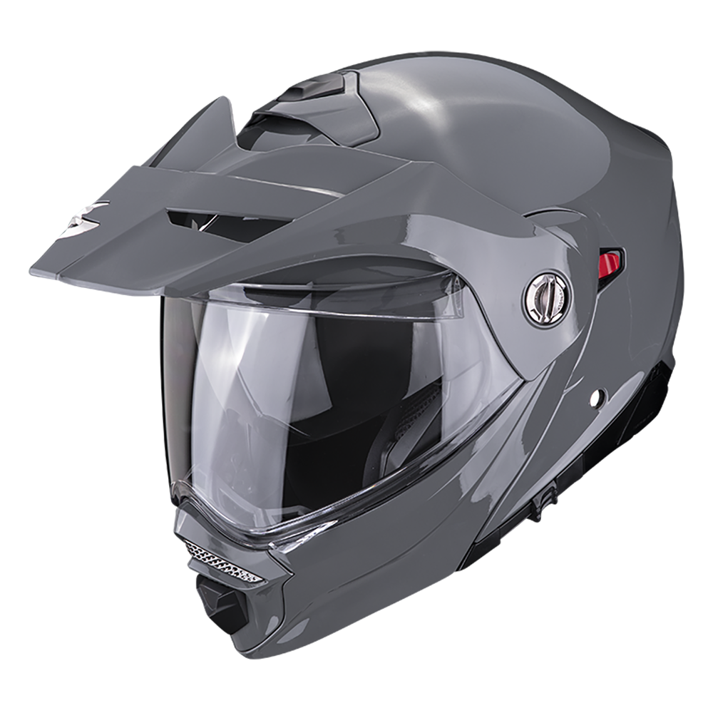Casco Scorpion Adx-2 Liso Gris Cemento