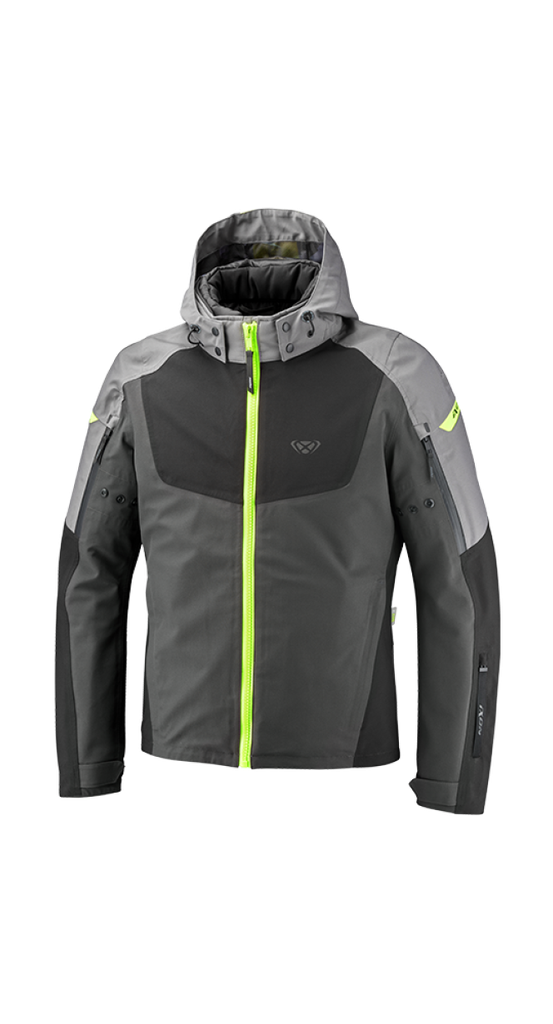 Chaqueta Ixon Burning Gris/Negro/Amarillo Vivo