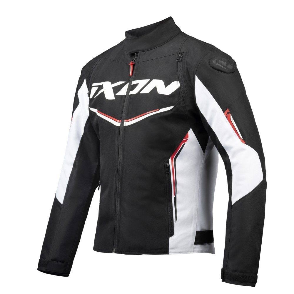 [100101160 1027 XS] Chaqueta Ixon Cordolo Negro/Blanco/Rojo (XS)