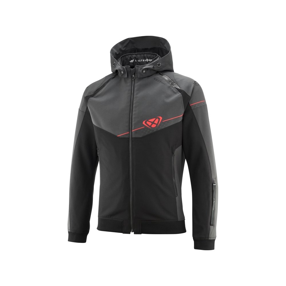 [100101178 1154 S] Chaqueta Ixon Section Negro/Antracita/Rojo Vivo (S)