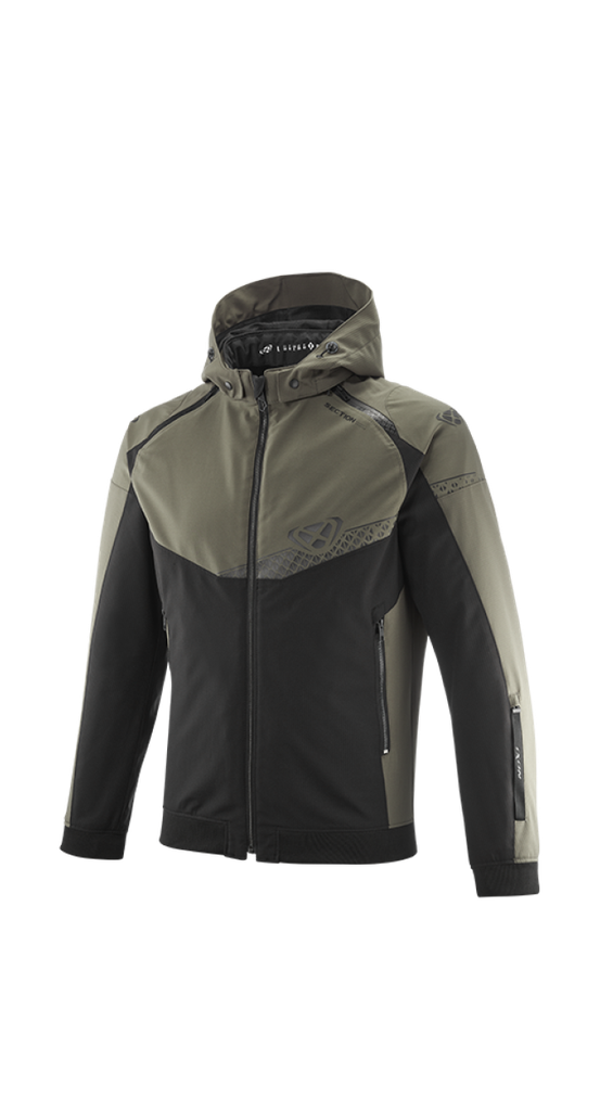 Chaqueta Ixon Section Caqui/Negro