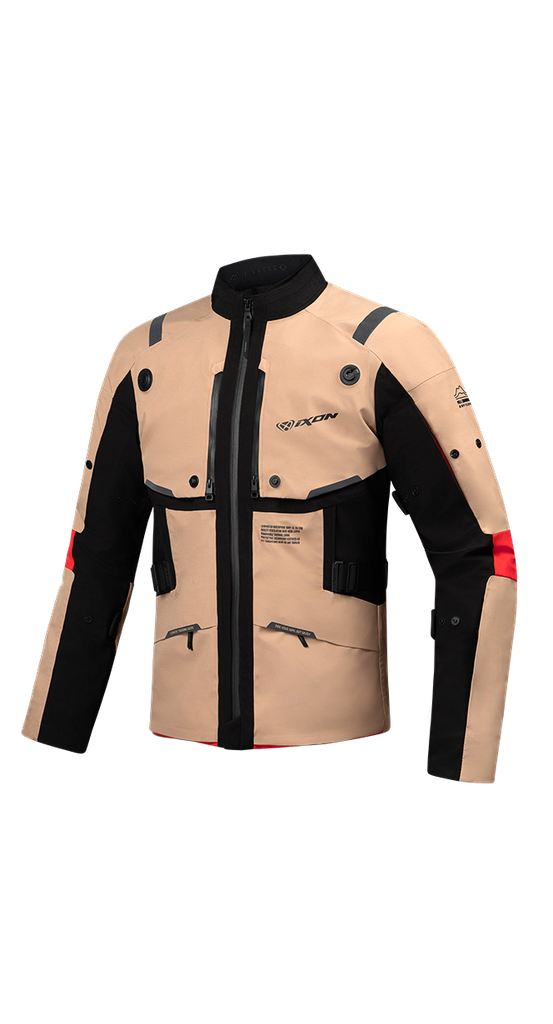 [105101084 6029 S] Chaqueta Ixon M-Skeid Arena/Negro/Rojo (S)
