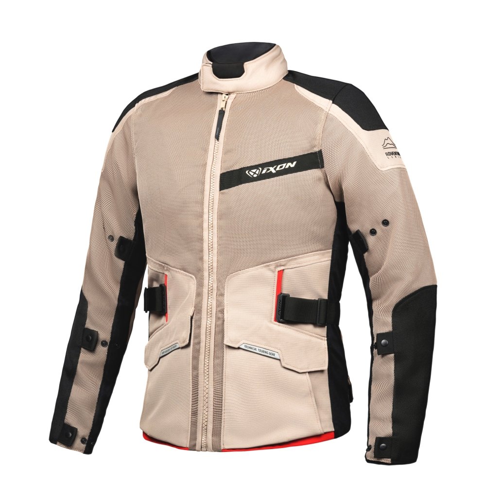 [105101086 6029 S] Chaqueta Ixon M-Njord Arena/Negro/Rojo (S)