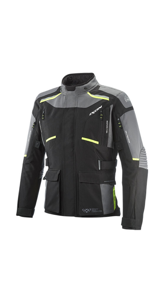 Chaqueta Ixon Midgard Negro/Gris/Amarillo Vivo
