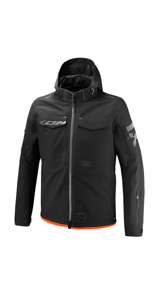 Chaqueta Ixon Negro/Rojo Vivo