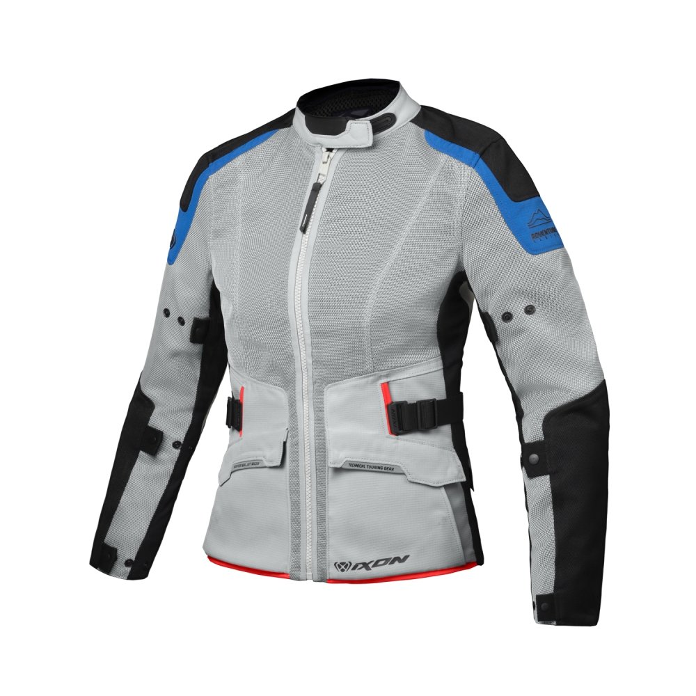 Chaqueta Ixon M-Njord L Gris Claro/Azul/Rojo Vivo
