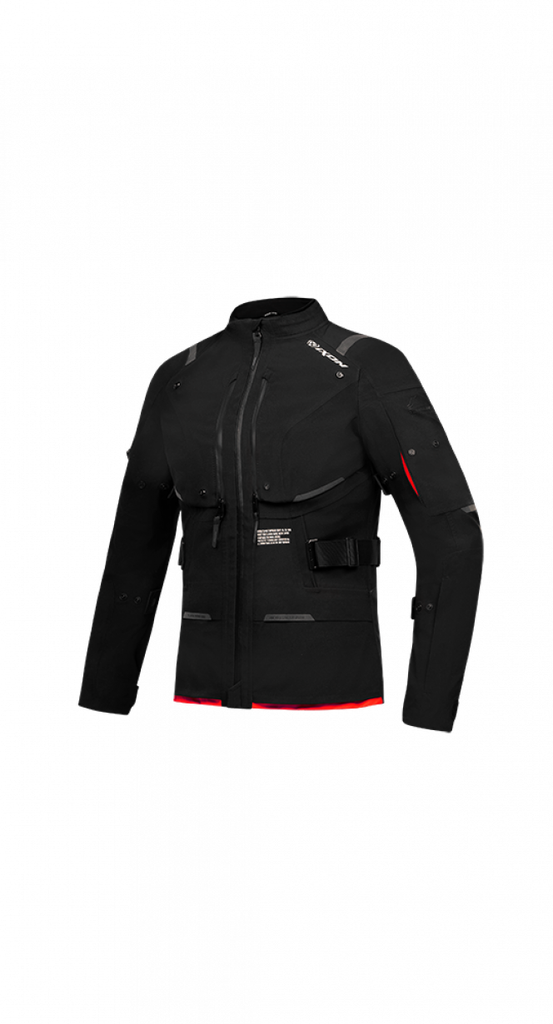 Chaqueta Ixon M-Skeid Mujer Negro/Rojo Vivo