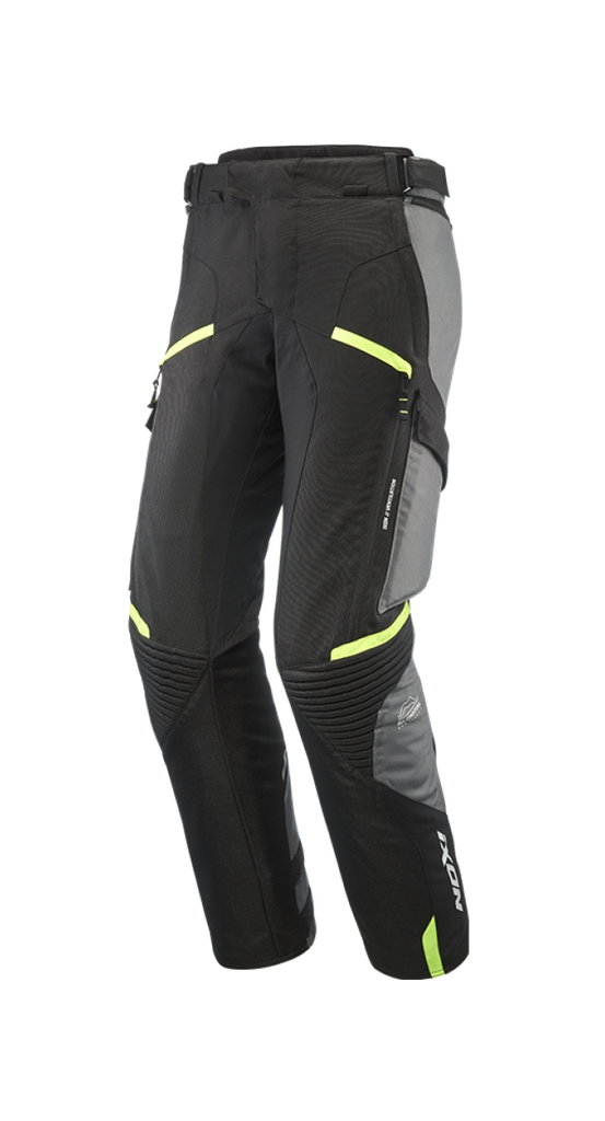 Pantalón Ixon Midgard Pt Negro/Gris/Amarillo Vivo