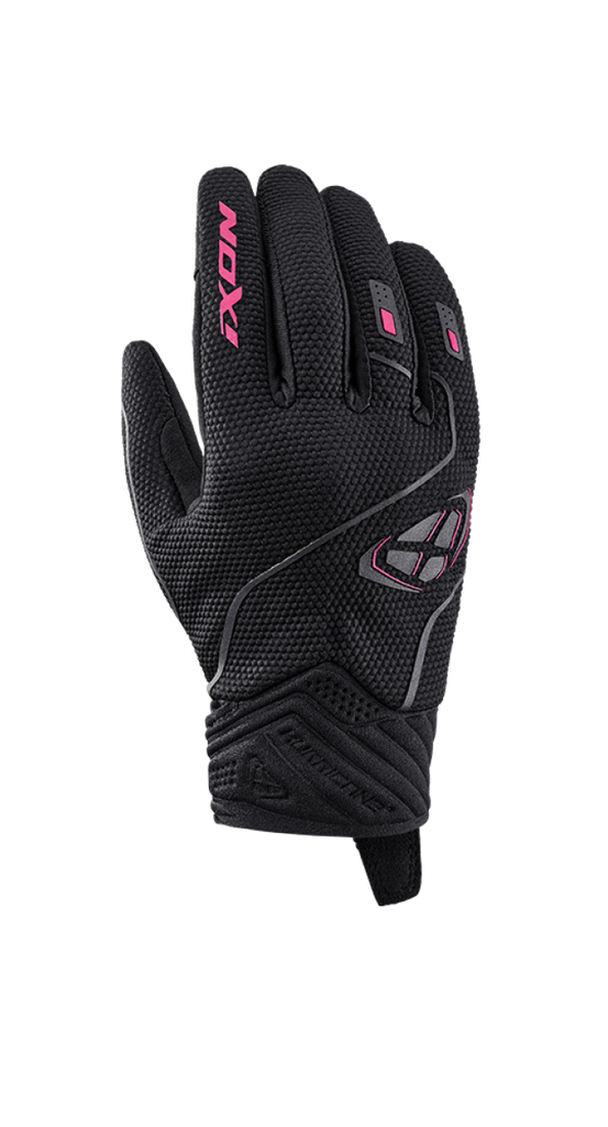 Guantes Ixon Hurricane 2 L Negro/Fucsia