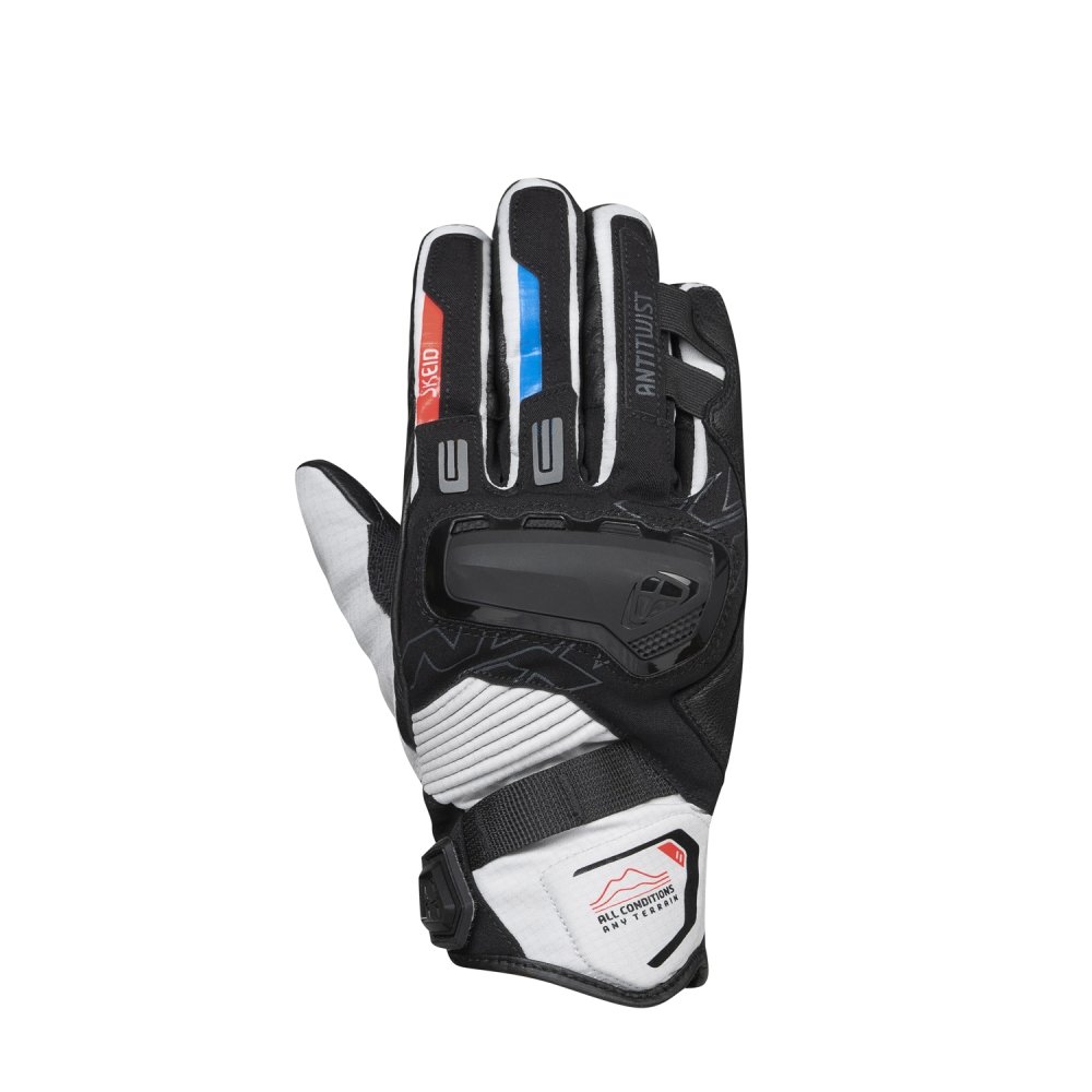 Guantes Ixon Ms Skeid Negro/Gris/Rojo