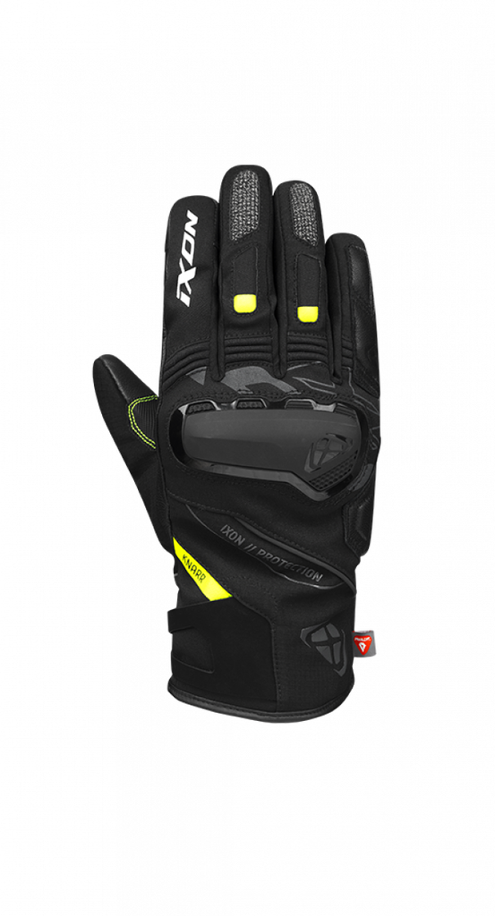 Guantes Ixon Pro Knarr Negro/Gris/Amarillo Vivo