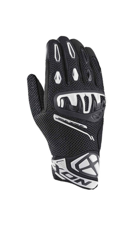 [300111087 1015 S] Guantes Ixon Mirage Airflow Negro/Blanco (S)
