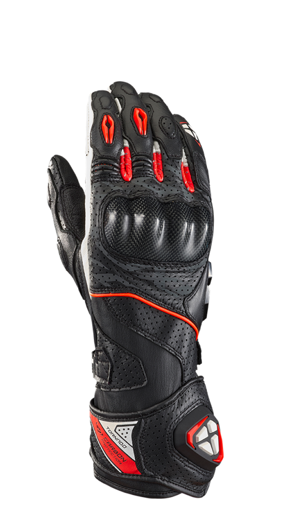 Guantes Ixon Tornado Air Negro/Blanco/Rojo