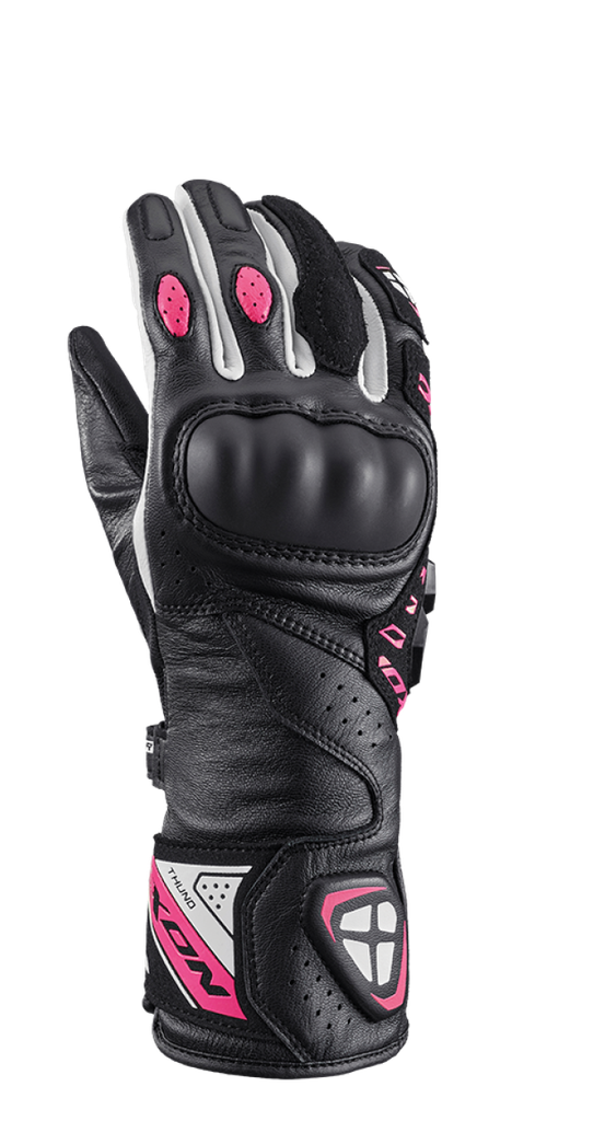 Guantes Ixon Thund L Negro/Fucsia