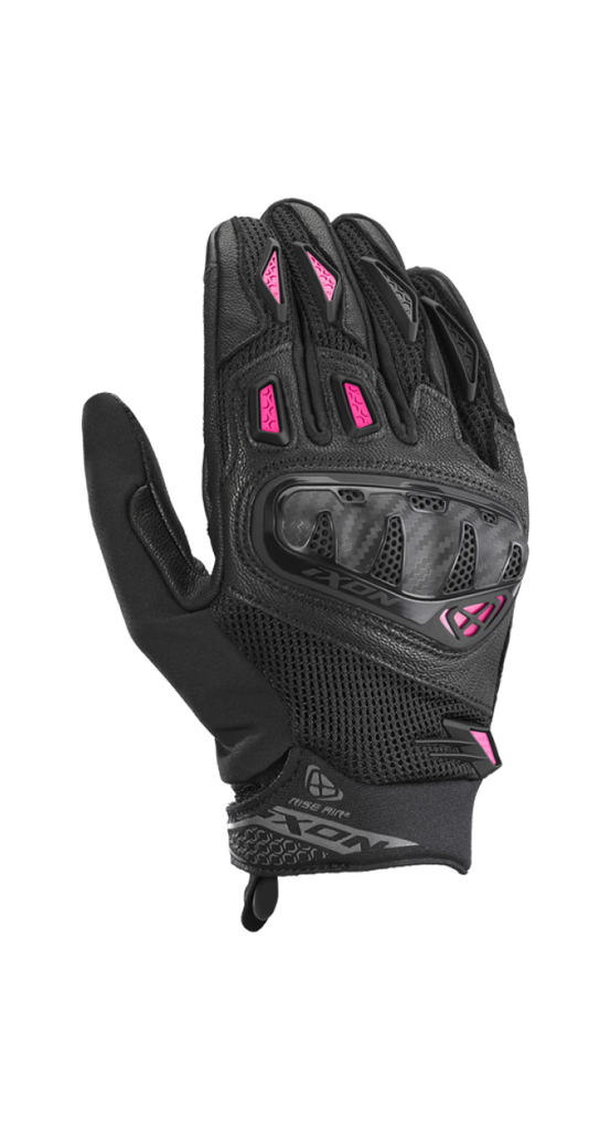 Guantes Ixon Rise Air 2 L Negro/Fucsia