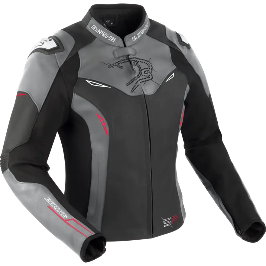 [BCB591T0] Chaqueta Bering Snap Mujer Negro/Gris (T0)
