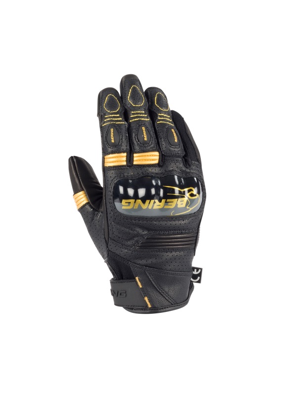 [BGE707T5] Guantes Bering Axel Mujer Negro/Dorado (T5)