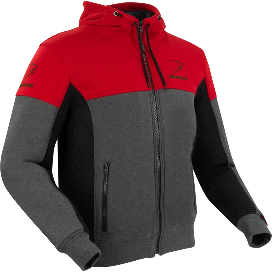Chaqueta Bering Hoodiz Vented Antracita/Rojo