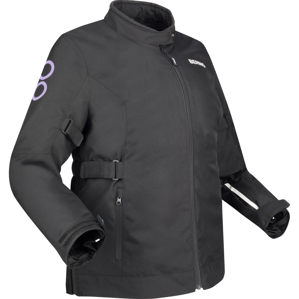 Chaqueta Bering Larga Pamela Qs Black/lilac Mujer