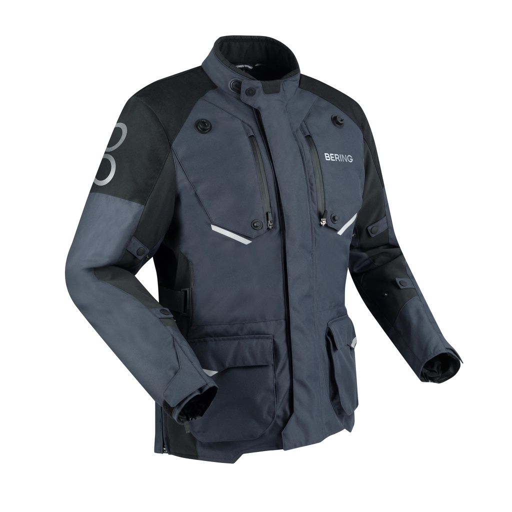 [BTV1098S] Chaqueta Bering Calgary Negro/Gris (S)