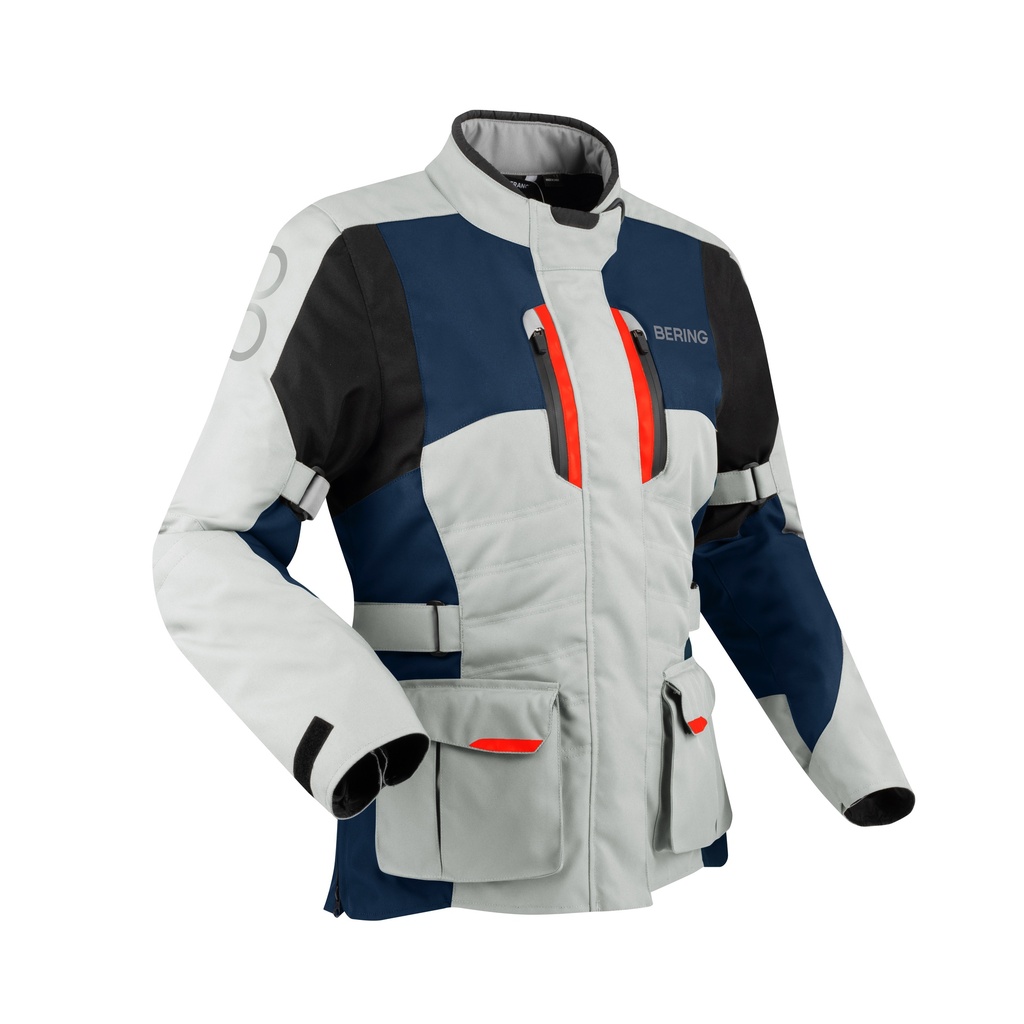 [BTV861T0] Chaqueta Bering Siberia Mujer Gris/Azul/Rojo (T0)