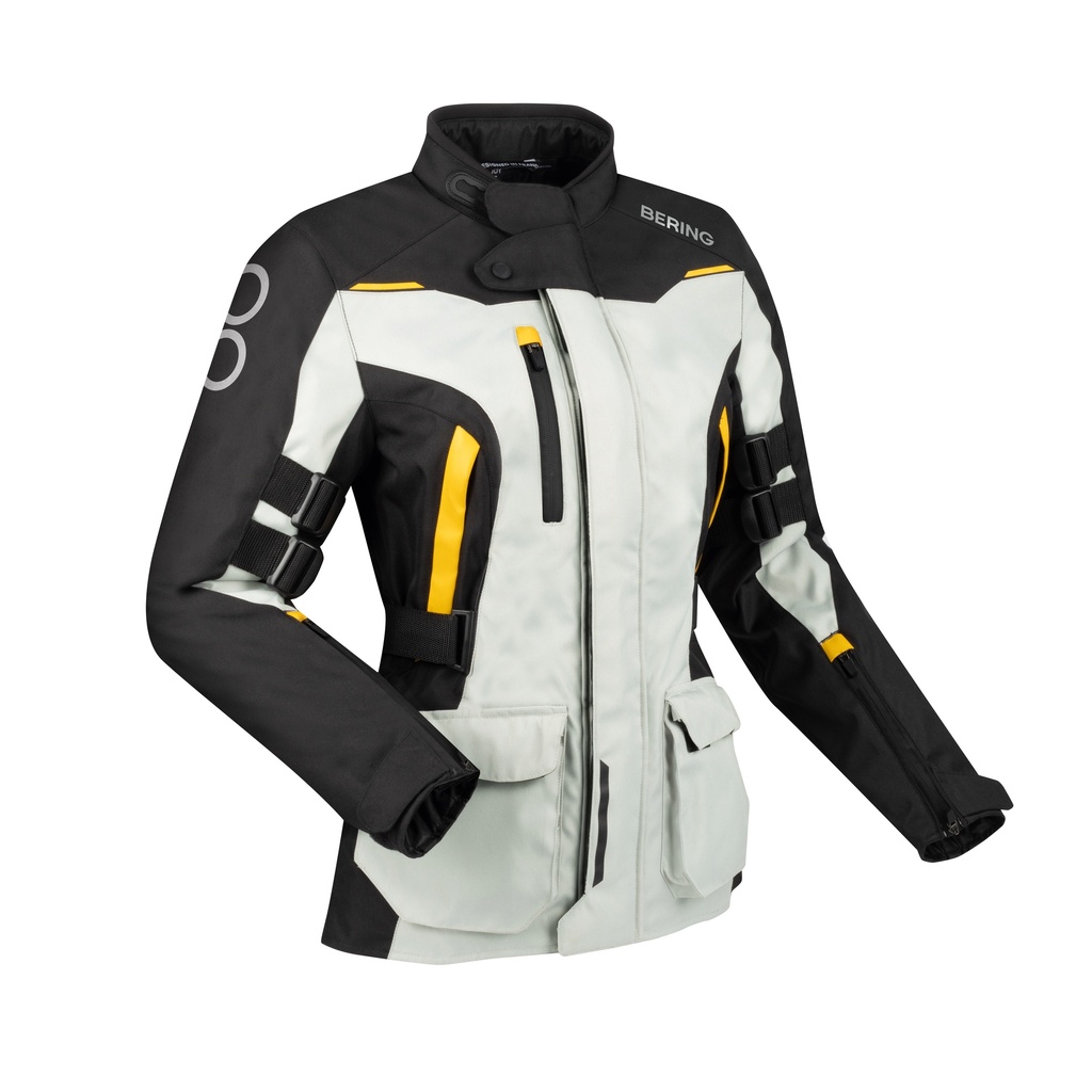 [BTV887T0] Chaqueta Bering Zephyr Mujer Negro/Gris/Amarillo (T0)