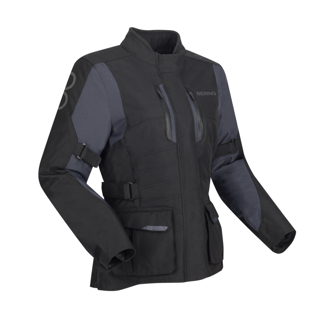 [BTV868T0] Chaqueta Bering Siberia Mujer Negro/Gris (T0)