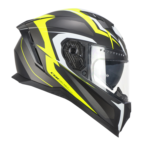 [311G-ALV-19 A1] Casco Integral CGM 311G Blast Sport Negro Amarillo Flúor Mate (XS)