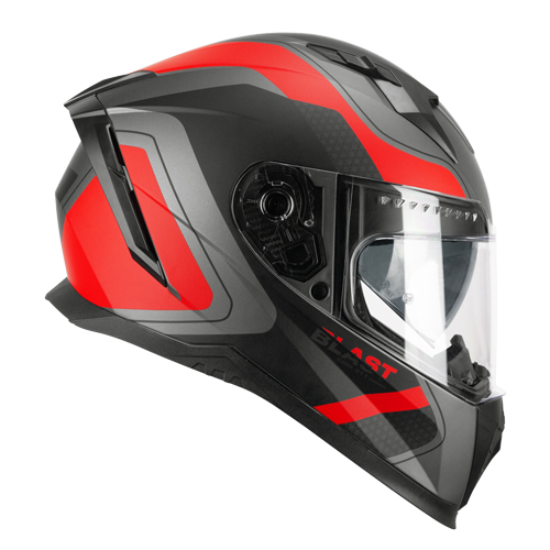 Casco Integral CGM 311R Blast Race Antracita Rojo Mate