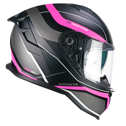 Casco Integral CGM 363X Shot RUN Negro Fucsia Flúor Mate