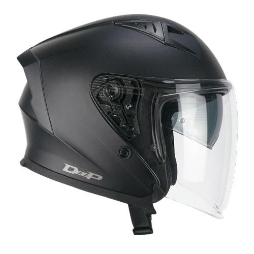 [127A-ALV-01 A1] Casco Jet CGM 127A Deep Mono Negro Mate (XS)