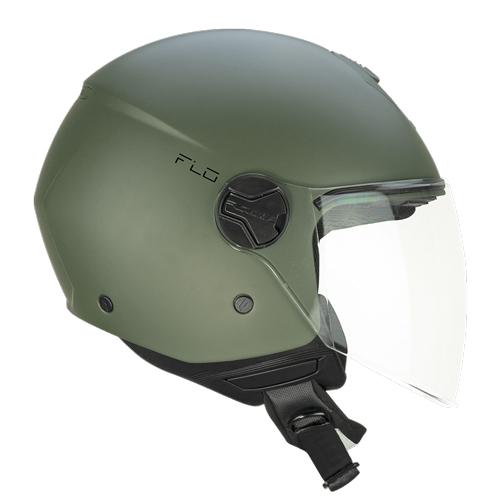 Casco Jet CGM 167A FLO Mono Verde Mate Larga