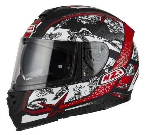 Casco Integral NZI Eurus 2 Komet Negro Rojo Mate