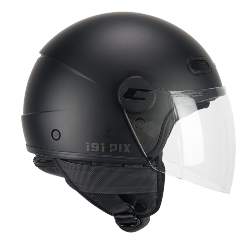 Casco Jet CGM 191A PIX Mono Negro Mate Larga