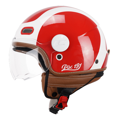 Casco Jet CGM 191G PIX Sprint Rojo Blanco Perfilada
