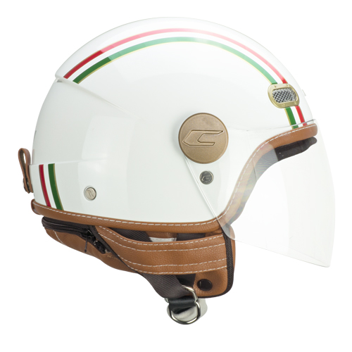 Casco Jet CGM 191I PIX IT Verde Blanco Rojo Larga