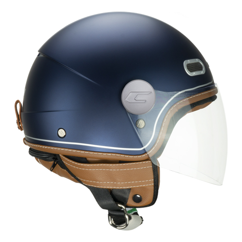 Casco Jet CGM 191V PIX Vintage Azul Plata Satinado Larga