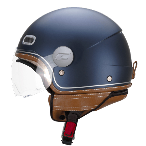 Casco Jet CGM 191V PIX Vintage Azul Plata Satinado Perfilada