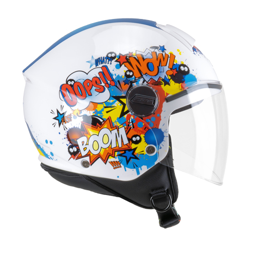 Casco Infantil CGM 261G Mini Comics Azul Blanco